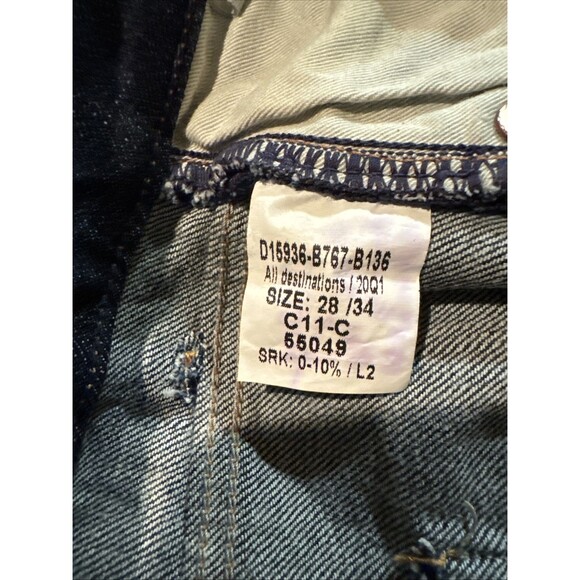 G-STAR RAW Womens W28 L34 Kate Boyfrd Jeans NWT Tapered Cropped CUFF Button-fly - Picture 9 of 11